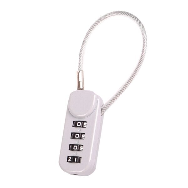 Coreliable luggage lock LR75 in silver, zinc alloy, non-TSA approved