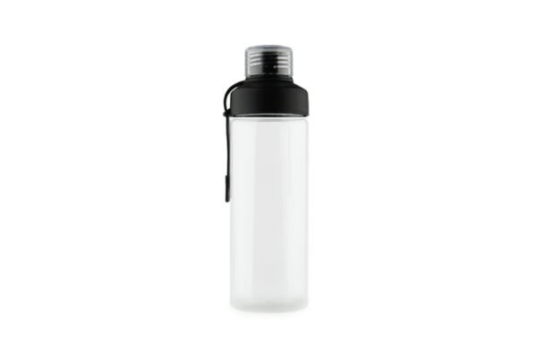 750ml Tritan drink bottle with adjustable strap and dual-opening lid- Black
