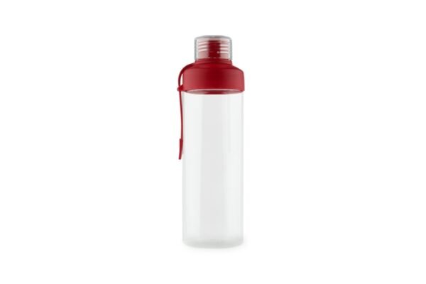 750ml Tritan drink bottle with adjustable strap and dual-opening lid- Red