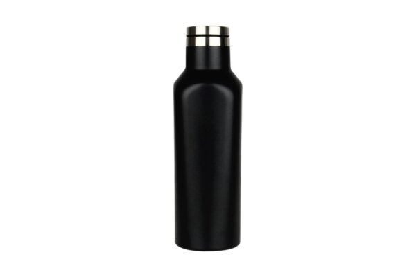 500ml stainless steel vacuum flask with matte pearl finish and twin-wall insulation- Black