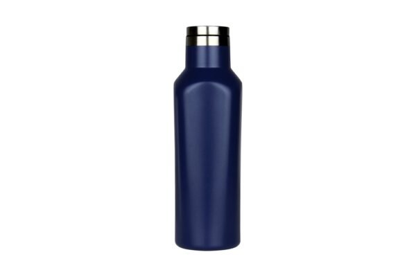 500ml stainless steel vacuum flask with matte pearl finish and twin-wall insulation- Blue