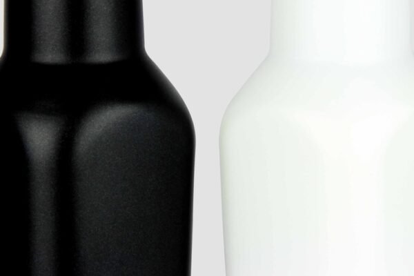 500ml stainless steel vacuum flask with matte pearl finish and twin-wall insulation- outer