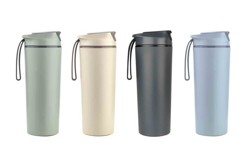 450ml suction bottle with anti-spill base and flip-top lid by ARTIART RHINO- Group