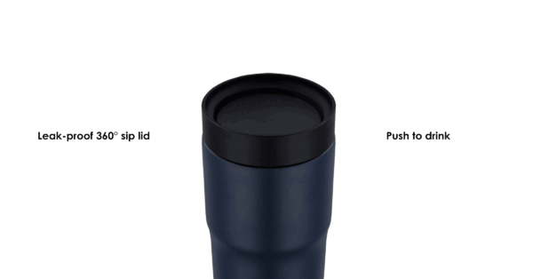 480ml thermal bottle with leak-proof sip lid and double-wall insulation by URBAN- lid