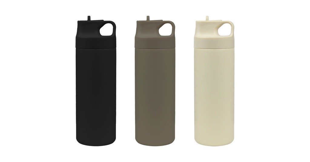500ml vacuum bottle with built-in straw and powder-coated stainless steel body- Group