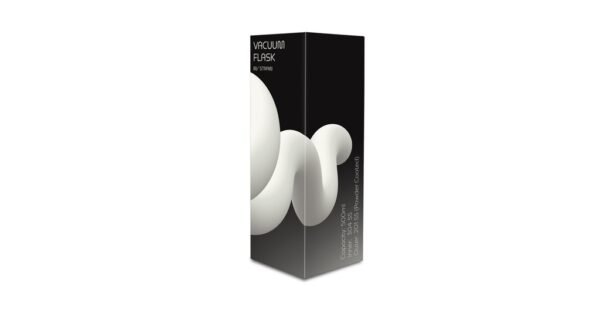 500ml vacuum bottle with built-in straw and powder-coated stainless steel body- Packaging