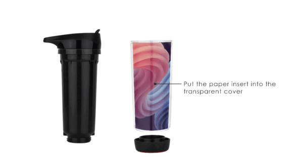 370ml double wall suction bottle with flip lid and spill-proof suction base- reassemble