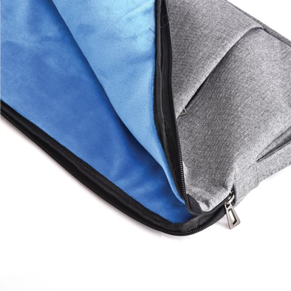 Prorole tablet sleeve in grey made of water-resistant polyester - inner view