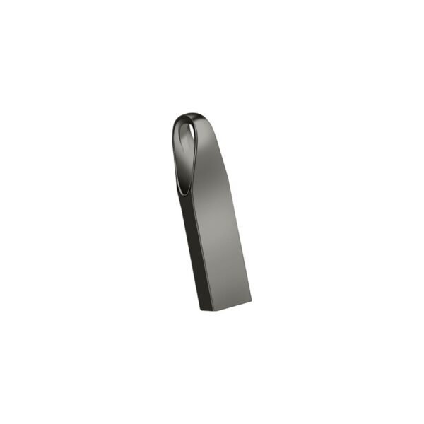Gun metal plug USB flash drive with custom logo option - printing area