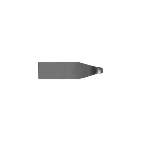 Gun metal plug USB flash drive with custom logo option - side view