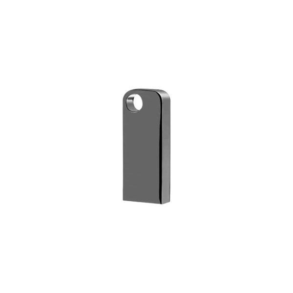 Slim gun metal USB drive in PP box - top