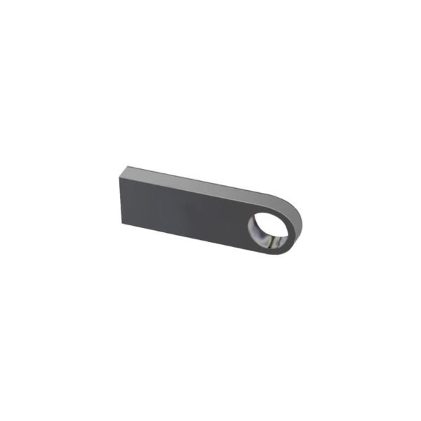 Compact gun metal plug USB flash drive with custom logo option