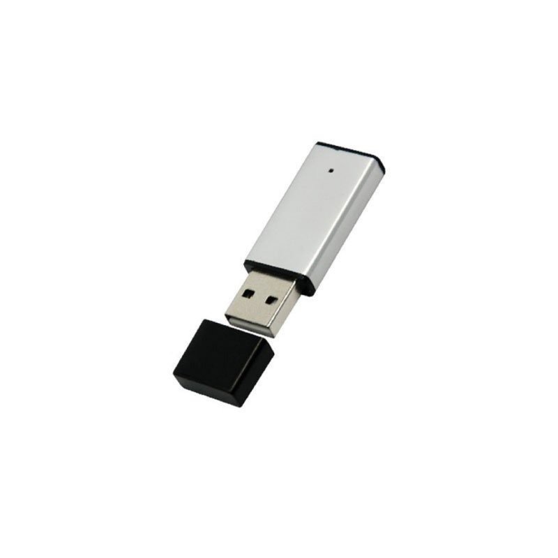 Silver USB drive MT055A with aluminium metal cap and 3-year warranty