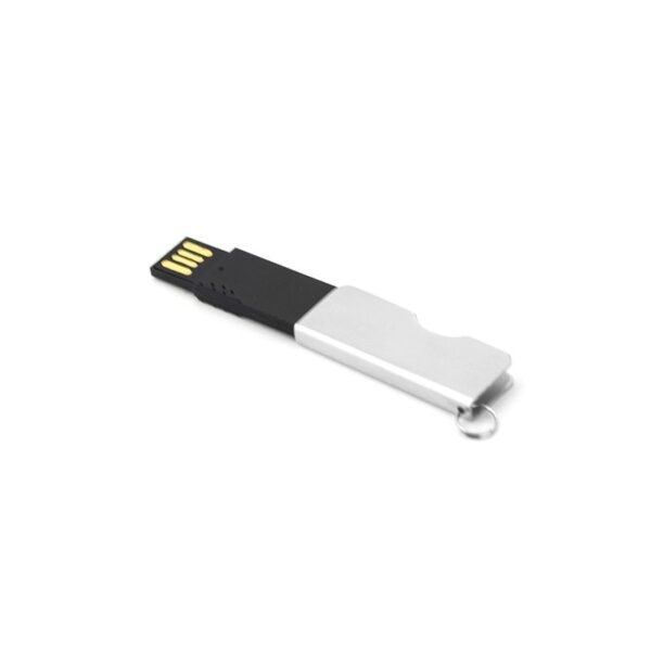 Silver swing USB drive MT066B with alloy-plastic body and 3-year chip warranty - printing area