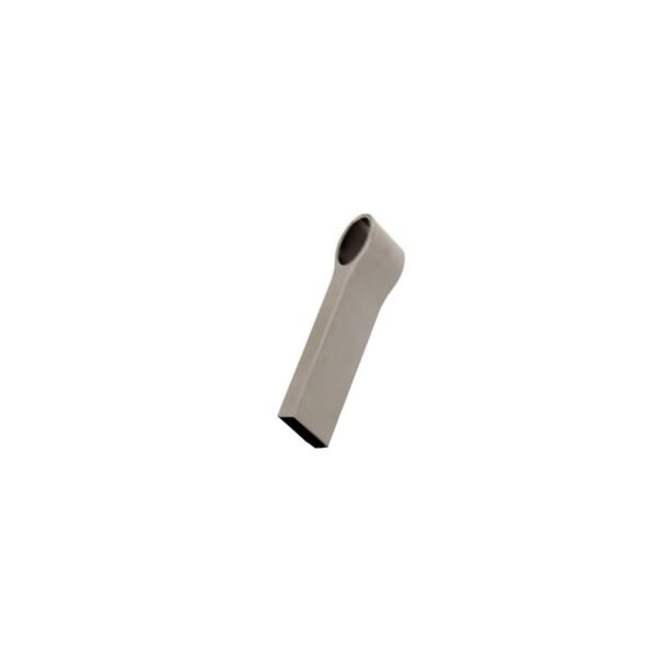 Gun metal thumb drive MT110A with alloy finish and 3-year memory chip warranty - side