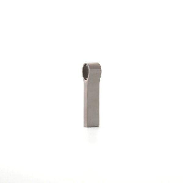 Gun metal thumb drive MT110A with alloy finish and 3-year memory chip warranty - side