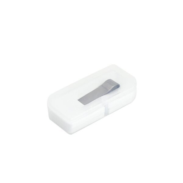 Gun metal thumb drive MT110A with alloy finish and 3-year memory chip warranty - packaging