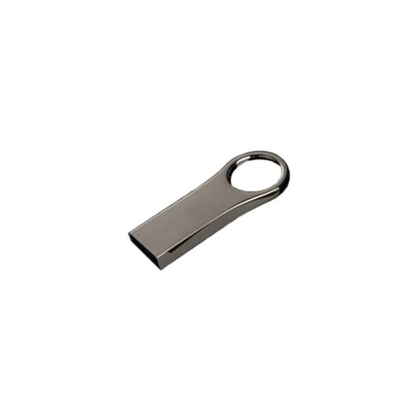 Slim USB flash drive MT111A in gun metal alloy with 3-year chip warranty - printing area