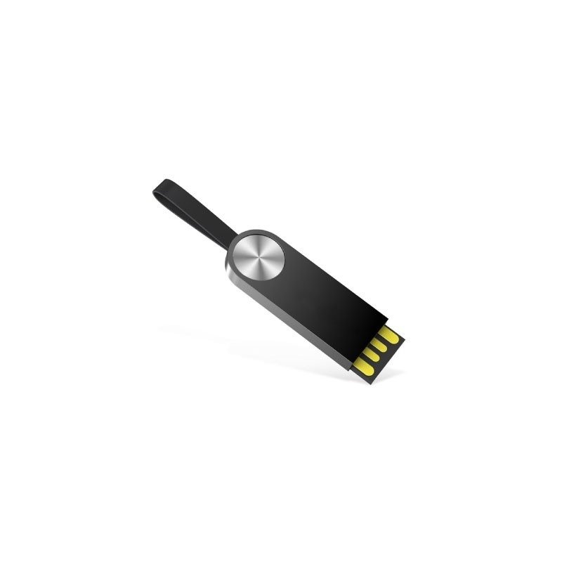 Gun metal compact USB drive MT112A with silver dot design and 3-year warranty
