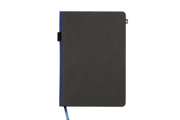 Infinity planner with pen loop and calendar pages in PU leather cover- Blue