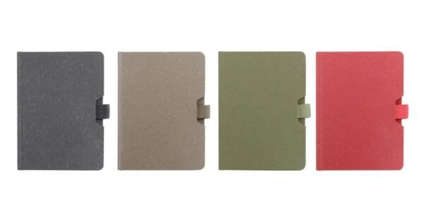 Eco notebook with pen loop and hard cover in compact design- Group
