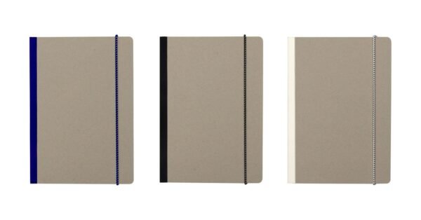 Eco infinity planner with habit tracker and calendar in recycled greyboard cover- group
