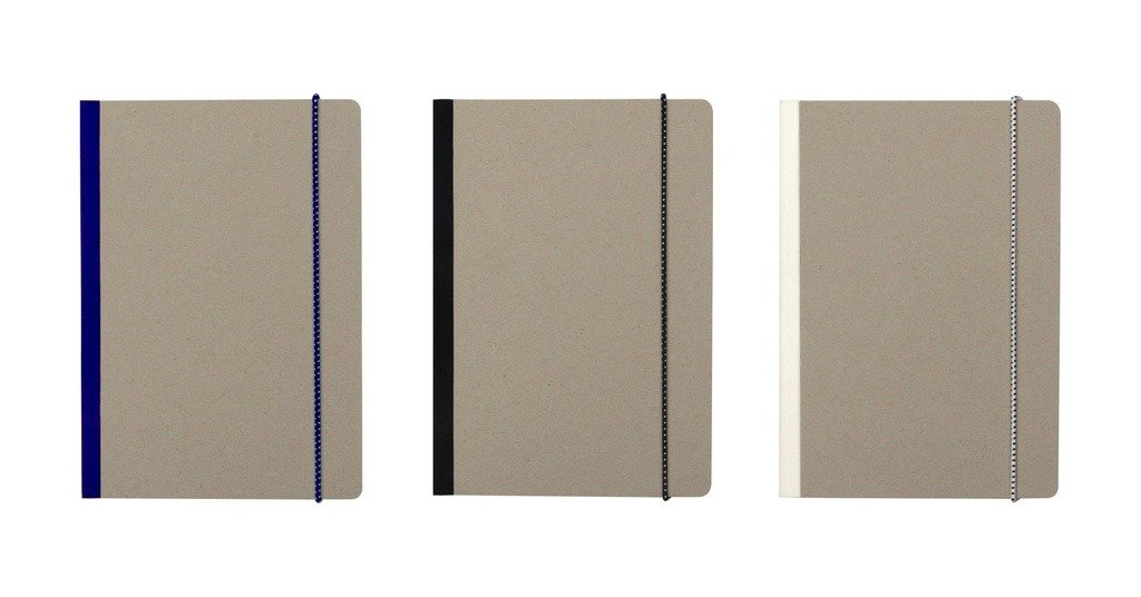 Eco infinity planner with habit tracker and calendar in recycled greyboard cover- group