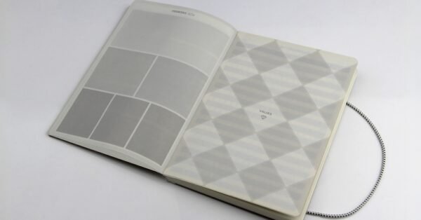 Eco infinity planner with habit tracker and calendar in recycled greyboard cover- inner6