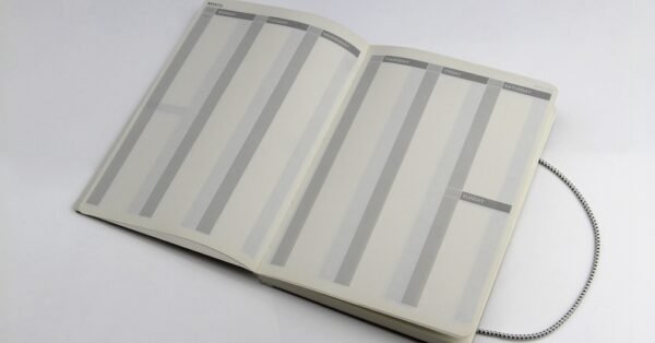 Eco infinity planner with habit tracker and calendar in recycled greyboard cover- inner 9