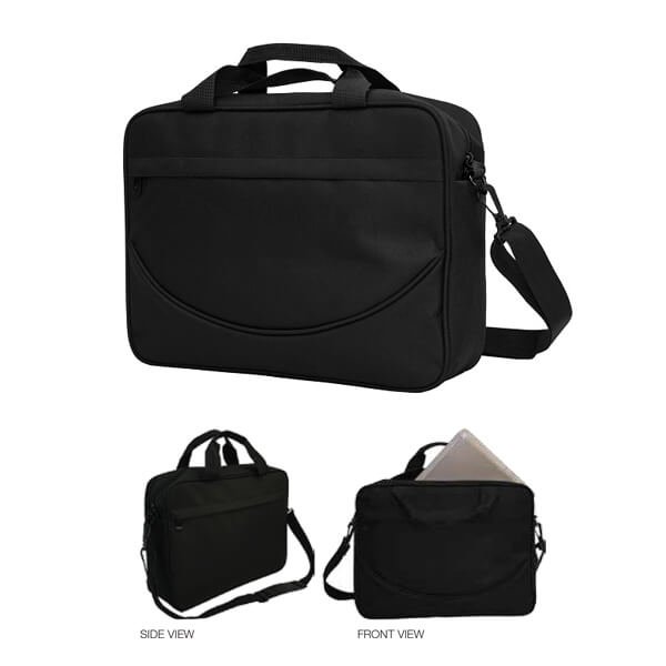 Uptones document bag SL02 in black with 2 compartments and full lining - group