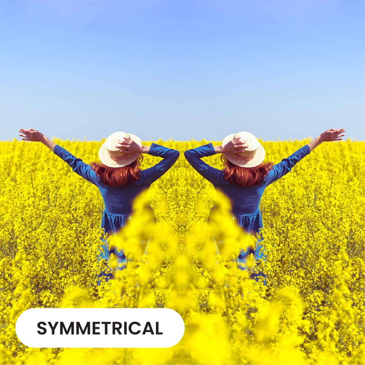 Black adjustable selfie mirror clip SMC02 with zip pouch for makeup or video call use - garden