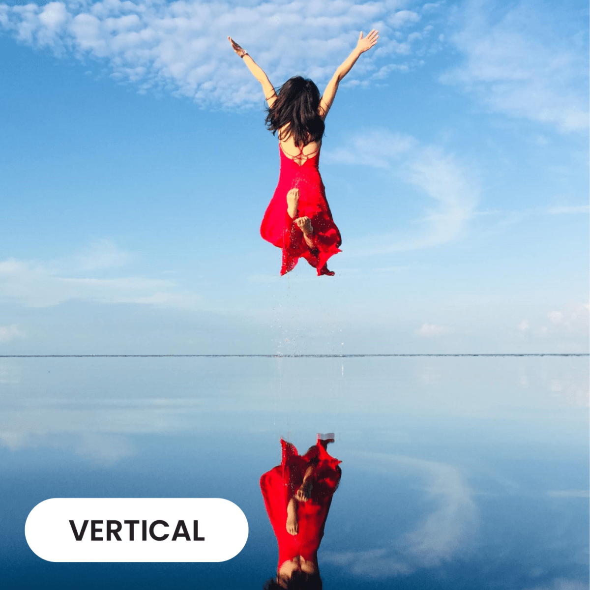 Black adjustable selfie mirror clip SMC02 with zip pouch for makeup or video call use - sky