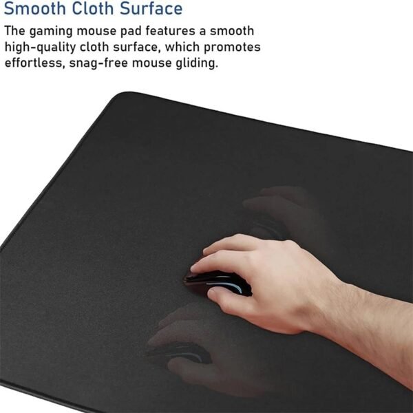 Black table mouse pad TP01E with printed Windows and Office shortcuts - mousepad