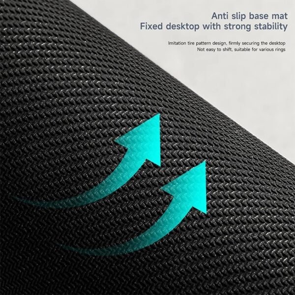 Black table mouse pad TP01E with printed Windows and Office shortcuts - breathable
