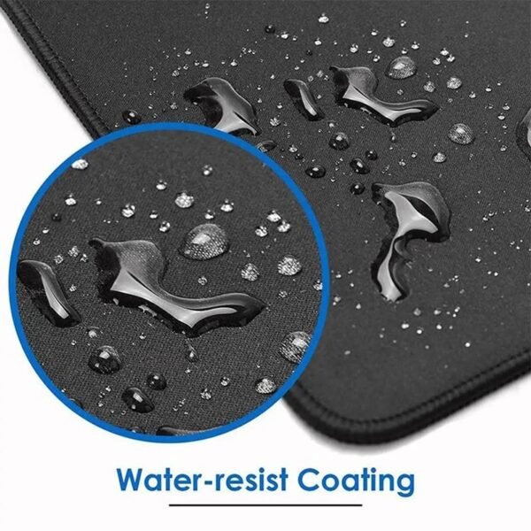 Black table mouse pad TP01E with printed Windows and Office shortcuts - water-resist