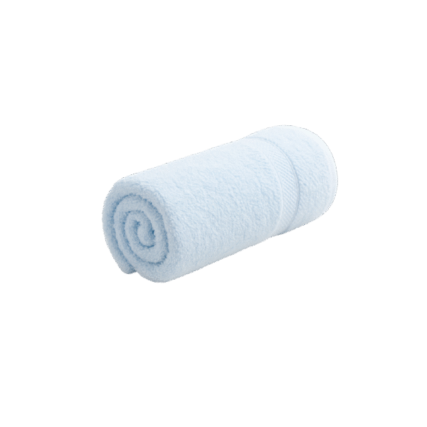 Light-Blue Gares TW07 sports hand towel 100% cotton 14x30 inches