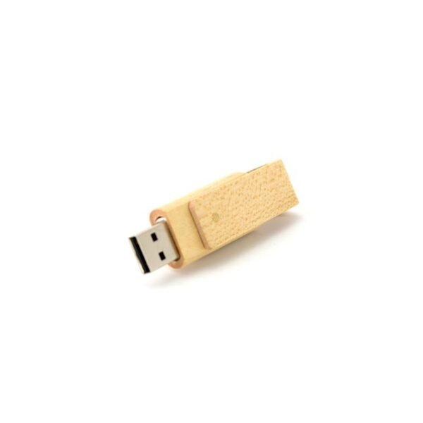 Mini wood swivel drive in eco-friendly light brown design - open