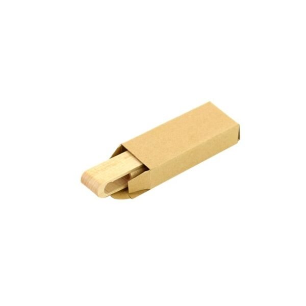 Mini wood swivel drive in eco-friendly light brown design - packaging