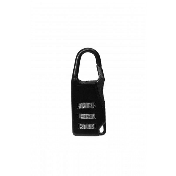 black Crimsin zinc alloy travel lock in silver finish