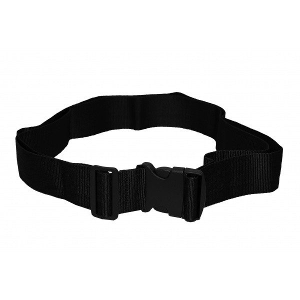 black Custom nylon luggage belt – Deale ID18 adjustable travel strap, Singapore - open view