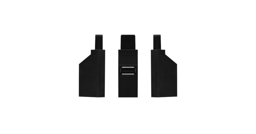 EZ474 NEBULA USB Hub with 3 USB 2.0 ports- Front and side view