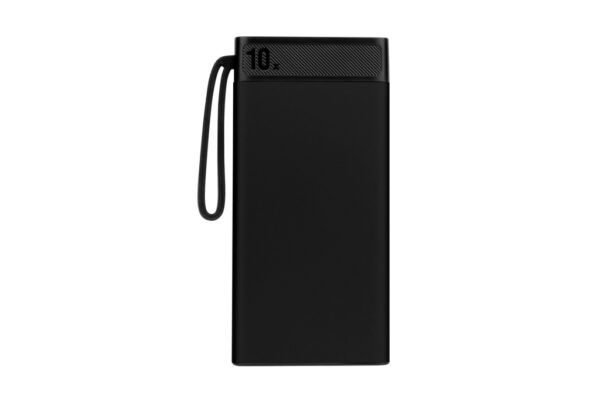 G65 NEO 10000mAh fast charging power bank with dual output and LED indicators- Black