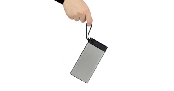 G65 NEO 10000mAh fast charging power bank with dual output and LED indicators- Built in strap