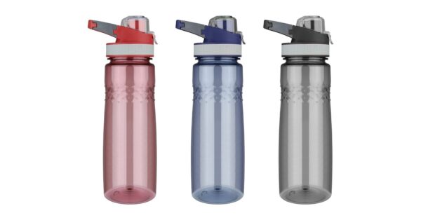 830ml PET drink bottle with flip lid and side handle- Group