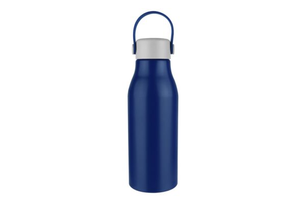 650ml recycled aluminium drink bottle with silicone strap- Blue