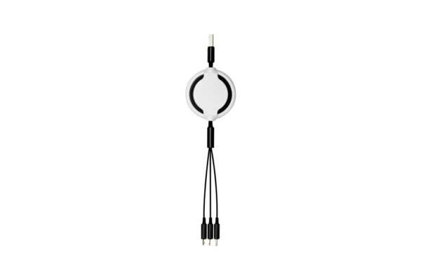SG120 HURRICANE 3in1 Charging Cable – Portable & Retractable- Black