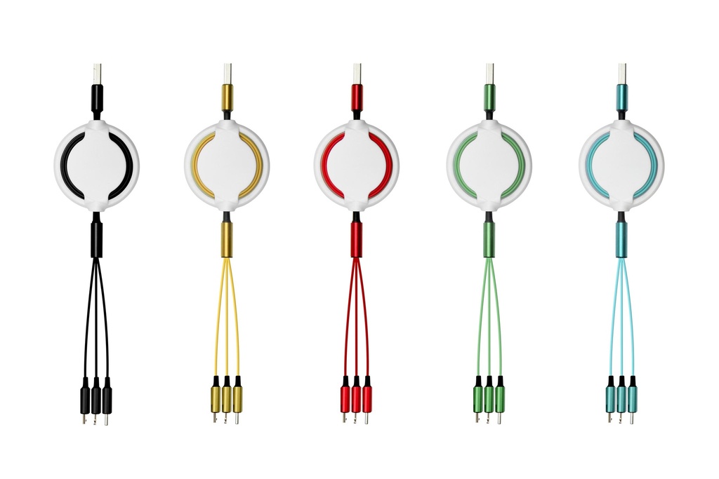 SG120 HURRICANE 3in1 Charging Cable – Portable & Retractable- Group