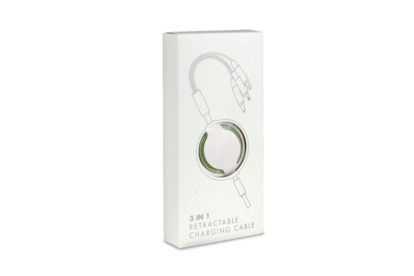 SG120 HURRICANE 3in1 Charging Cable – Portable & Retractable- Packaging