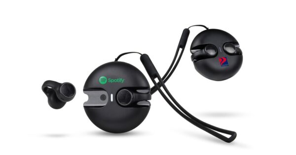 SG126 BEATS Bluetooth earcuff earbuds with charging case and touch control- With logo