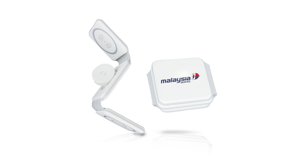 SG133 DELTA 3-in-1 foldable wireless charging pad charging phone, watch, and AirPods- With logo